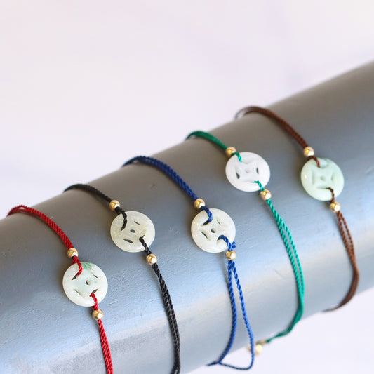 Jade Coin Friendship Bracelet