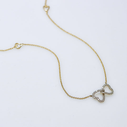 Diamond Heart Eternity Necklace