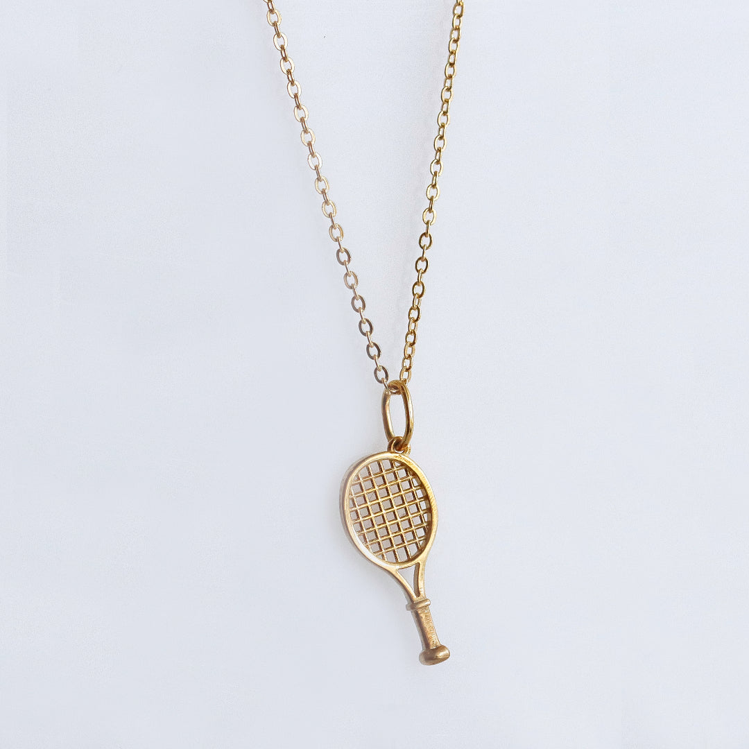 Tennis Racket Rose Gold Necklace – Vi Ling